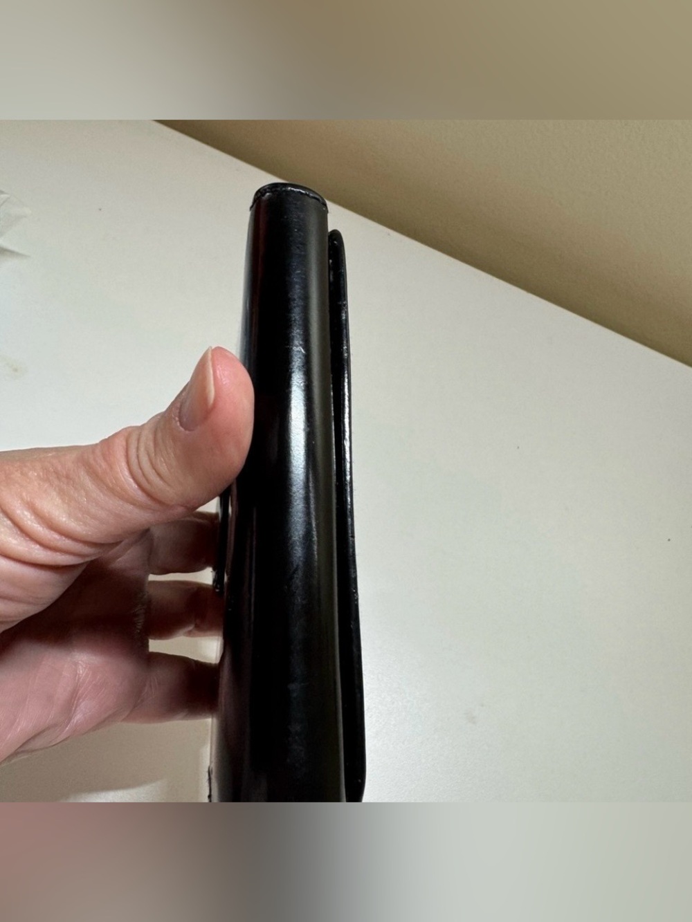 Gucci Black Patent Leather Wallet Interlocking GG w/COA - Picture 7 of 16